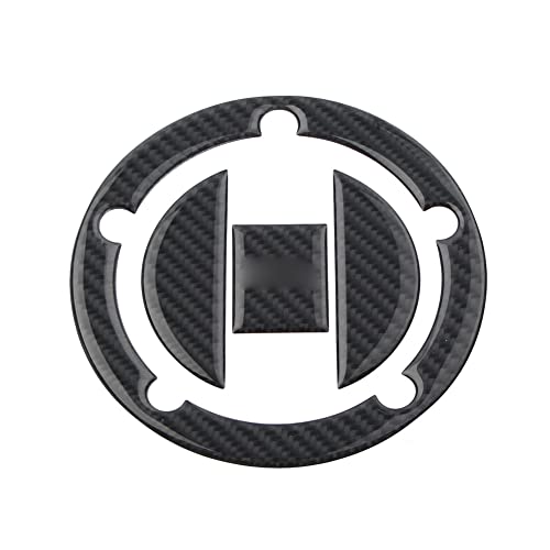 FSFY Real Carbon Fiber Gas Cap Gas Cover Decal Sticker Tank Protector Pad 108mm Diameter Reflective for Suzuki GSXR1300 Hayabusa GSXR1000 GSXR750 GSXR600.
