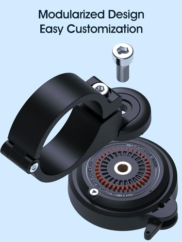 sincetop Bike/Motorcycle Phone Mount - Series Q [ Quad ] - Bicycle Handlebar Aluminum Cell Phone Holder - Quick Lock & Release - Compatible with Moto/Mountain/Road/Electric Bikes, and Scooters - size: SE - Standard, style: [SE] Handlebar Mount - Series Q