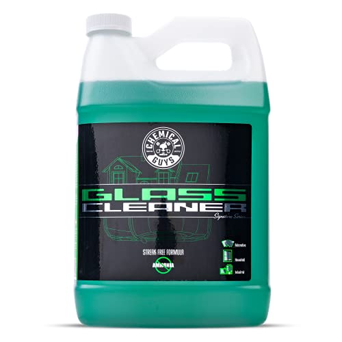 Chemical Guys CLD_202 Signature Series Glass Cleaner (Works on Glass, Windows, Mirrors, Navigation Screens & More; Car, Truck, SUV and Home Use), Ammonia Free & Safe on Tinted Windows, 128 fl oz - style: 128 oz