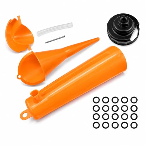 Motorcycle Oil Change Kit, Complete Oil Change Tool Set with Filter Wrench, Fill Funnel and O Rings, Maintenance Kit for Motorcycle Engine Transmission Service Accessories