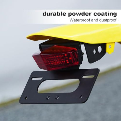 Xitomer Fender Eliminator Fit for DRZ400 2024 2023 DRZ400S DRZ400SM 2005-2019 2020 2021 2022 / DRZ400E 2008-2024 Tail Tidy License Plate Holder with LED Tail light - color: Red
