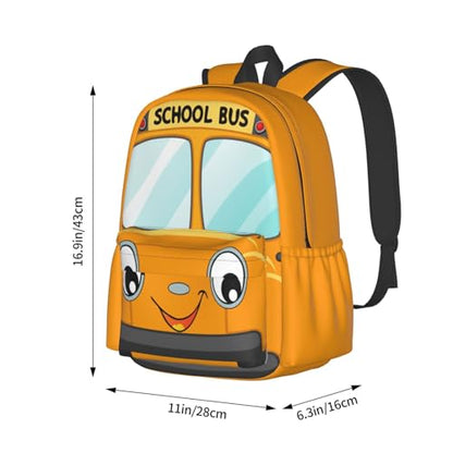 Yellow School Bus Car Backpack Bookbag Laptop Backpacks Multipurpose Daypack for Boys Girls School Men Women Travel Hiking - color: Car