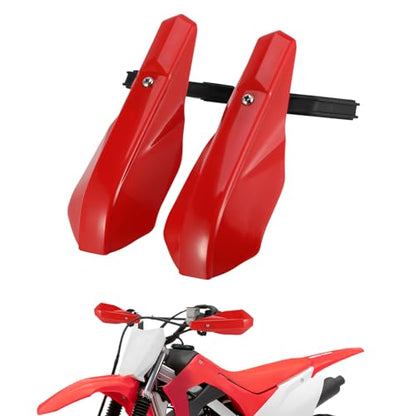 AnXin Motorcycle Handguards 7/8" and 1 1/8" Hand Guard Handlebar Protection Universal for CRF110 CRF50 CRF125 XR100 CRF 70 CRF80 CR 85 XR70 XR80 Dirt Pit Bike ATV Red - color: red