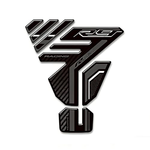 Motorcycle Tank Pad Compatible with Yamaha YZF R9 YZFR9 2025 2026 Motorcycle Fuel Tank Protector Gas Tank Decals YZF R9 Tank Pad Fuel Tank Kit Knee Stickers Decals Protection (A-6) - color: A-6