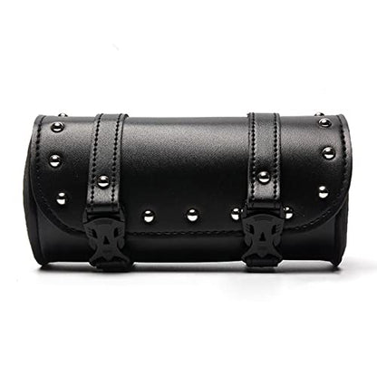 Motorbike Fork Bag PU Leather Handlebar Bag Waterproof Motorbike Saddle Bags Motorcycle Accessories