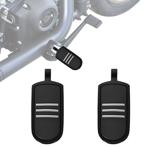 Motorcycle Passenger Foot Pegs, Aluminum Highway Pegs Male Mount Footrest Fit For Harley Touring Street Glide Road King Road Electra Glide Sportster Dyna Softail (Black) - color: 1#Black