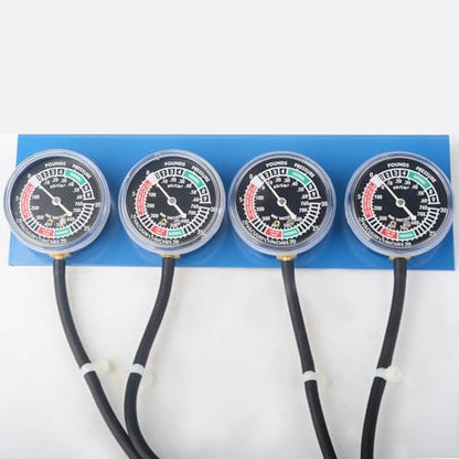 DAYUAN Motorcycle Vacuum Carburetor Synchronizer Tool Kit Carb Sync Gauge | 4 Gauge Carburetor Synchronizer Tool，5mm & 6mm Adapters，Calibration Control，For Most Motorcycles & Marine Engines