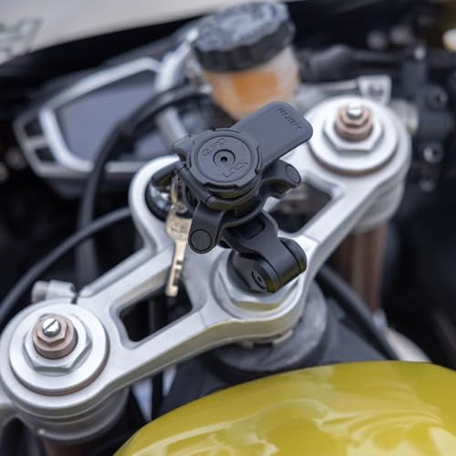 Quad Lock Fork Stem Motorcycle Phone Mount PRO Kit with Vibration Dampener and MAG Universal Adaptor - size: Fork Stem Mount PRO