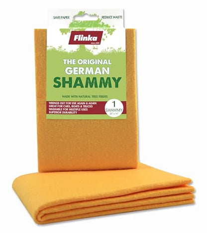 Flinka The Original Reusable Shammy Cloth 20" x 14" - Super Absorbent Chamois Towel - Great for Cars, Boats, Trucks, and RVs - Natural Viscose Sponge Cloth - Eco Friendly (1 Pack) - size: 1 Pack
