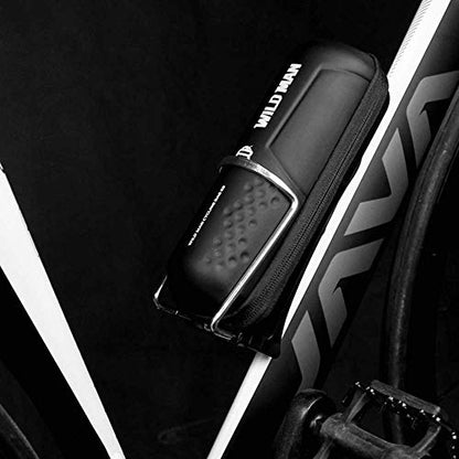 Bike Tool Bag Bicycle Storage Bag PU Leather Bicycle Repair Tool Pouch MTB Road Bike Bag for Water Bottle Cage