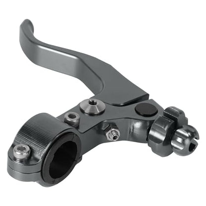 7/8‘’ 22mm Universal Motorcycle CNC Short Stunt Clutch Lever Aluminum Alloy Clutch Handlebar Compatible with Most Motorcycles Dirt Bike-Titanium - color: Titanium