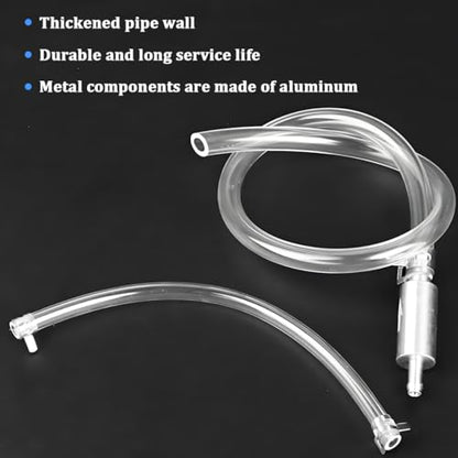 Bittwee Motorcycle Brake Bleeder Hose, One Way Check Motorbike Brake System Bleeding Tools with Screw Caps, Motocross Stop Fluid Bleeder Kit, Universal for Motocross Dirt Bike Scooters - size: 1PC