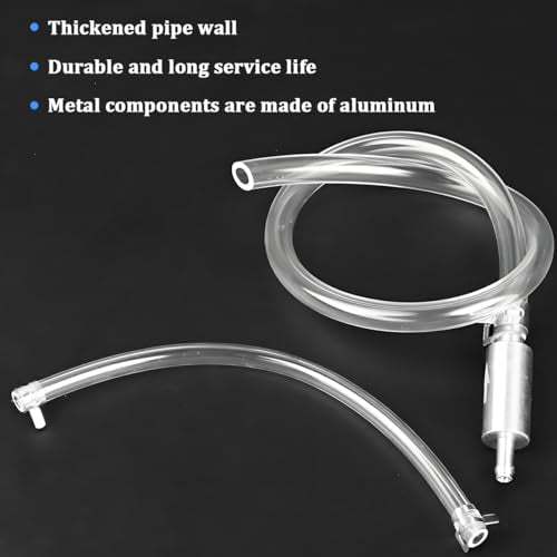 Bittwee Motorcycle Brake Bleeder Hose, 2 Set One Way Check Motorbike Brake System Bleeding Tools with Screw Caps, Motocross Stop Fluid Bleeder Kit, Universal for Motocross Dirt Bike Scooters - size: 2PC