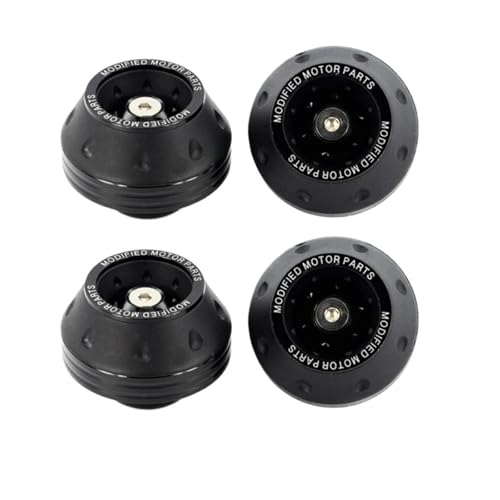 Universal Motorcycle Wheel Protection Crash Pad Motorbike Crash Protectors(4Pcs Black) - color: 4Pcs Black