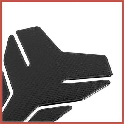 ACROPIX Motorcycle Gas Oil Fuel Tank Protector PVC Rubber Pad Emblem Badge Sticker Black Protector Decal Car Parts