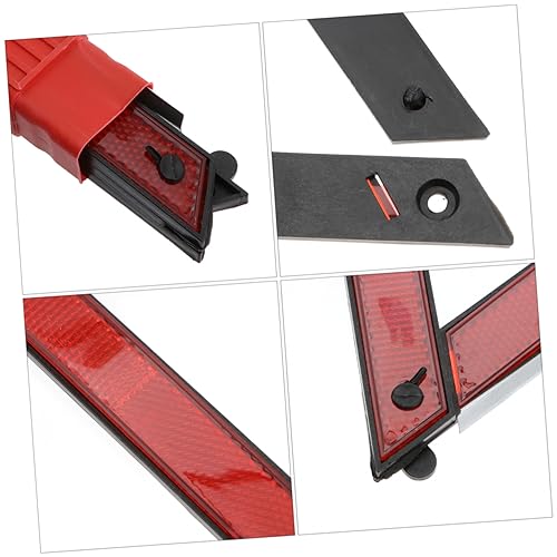 KOMBIUDA 2Pcs Auto Warning Triangle Compact Car Safety Tool Road Emergency Sign Reflective Warning Triangle for Vehicles Easy to Use Store
