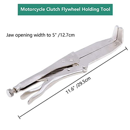 Motorcycle Clutch Flywheel Holding Tool, Hub Basket Gear Holder | Holds clutch hubs, baskets, gears and flywheels during motorcycle repair and maintenance