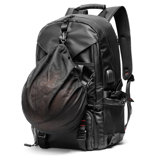 Motorcycle Backpack Waterproof Oxford Fabric, Expandable 50L Capacity with Helmet Holding Pocket, Laptop Compartment, and USB Port, Ideal Gift for Travel