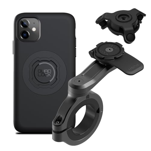 Quad Lock Motorcycle Handlebar Phone Mount PRO - Large with Vibration Dampener and MAG Phone Case for iPhone 11 - size: iPhone 11