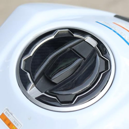 NIGHT CAT Compatible Ninja 400 Ninja 500 Motorcycle Fuel Tank Pad Kit Side Fuel Knee Guard Sticker Fuel Tank Protector（Gas Tank Cap) - color: Gas Tank Cap