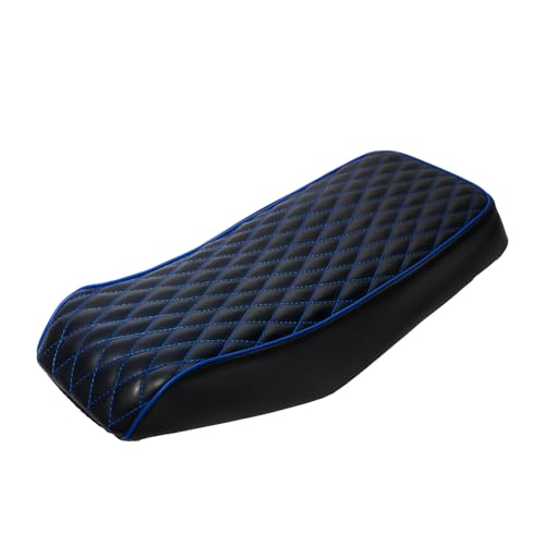 JMCHstore Blue Diamond Stitch Retro Mini bike Seat Cover for Monster Mega Moto MMB80 80cc MMB105 105cc, For Coleman Realtree RB100 RT100 Mini Bike Cushion Replacement parts - color: Blue