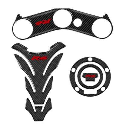 3D Motorcycle Tank Pad Gas Tank Protector Compatible with Yamaha YZF-R6 R6 Anti Slip Tank Pad Stickers Gas Oil Fuel Tank Pad Protectors - size: R6-2
