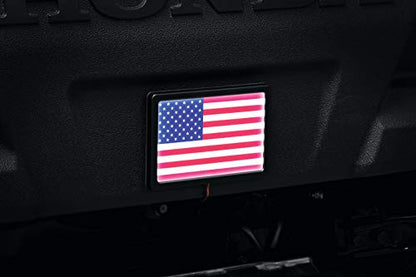 Kuryakyn 2892 Motorcycle Lighting Accessory: Freedom Flag LED Light Kit, 4" x 6", Black - color: Black