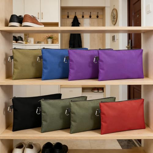 6 Pcs Tool Pouch with Zipper, Small Zipper Tool Bags, Multipurpose Utility Storage Organizer Pouches for DIYers, Electricians, Mechanics