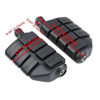 Matte Black Male Mount Lion Paw Footrests Footpegs Fit for Motorycle Harley Touring Glide - color: Black#3