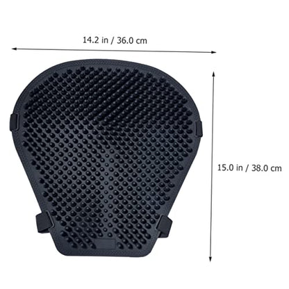 iplusmile Breathable Non Skid Silicone Motorcycle Seat Cushion Pad Comfortable Shock Absorbing Saddle Cover for Bikes and Touring Motorbikes