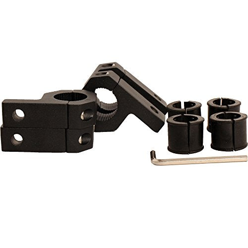 4pcs 3/4 inch Light Mount Bracket for 0.75" Tube Clamp 19mm Roll bar Clamp Brackets (Include 4 Clamp) - size: 0.75"-Clamp Kit