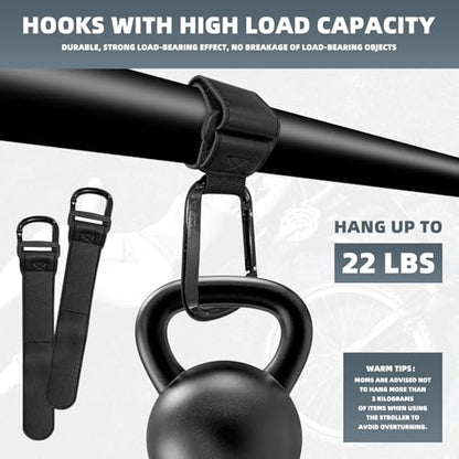 4 Pack UTV Hook for Hanging Headsets, Helmet and Goggles, Multipurpose Carabiners Clip Adjustable Hanger Hook for Electric Scooters Bicycle Stroller SXS Accessory