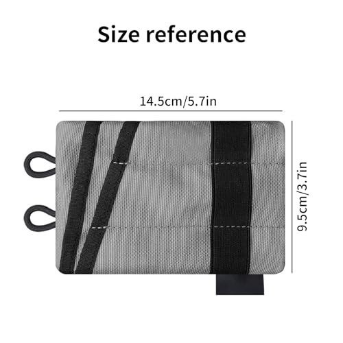 EDC Storage Pouch, Anti-Lost Outdoor Tactical EDC Kit Multi-Function EDC Tool Pouch - color: Gray