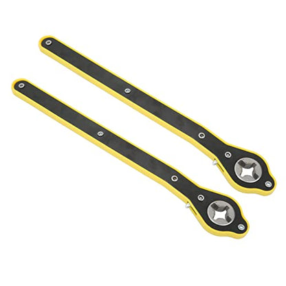 Scissor Jack Wrench, 13.4in Long Handle 2T Load Capacity Car Jack Ratchet Wrench, Heavy Duty Forged Steel with Reversible Knob for Car SUV Motorcycle Truck