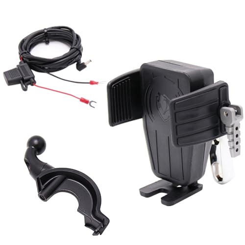 Motorcycle GPS Mobile Phone Wireless Charging Navigation Bracket for Honda Gold Wing GL 1800 F6B GL1800 DCT 2018 2019 2020 2021 Motorcycle Phone Holder Perch Mount Navigational Accessories