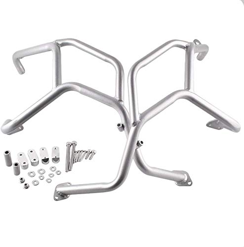 Motorcycle Engine Guard Upper Crash Bar Protector Compatible with BMW F800GS F700GS F650GS 2008 2009 2010 2011 2012 2013 2014 2015 2016 2017 Silver - color: Silver