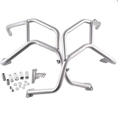 Motorcycle Engine Guard Upper Crash Bar Protector Compatible with BMW F800GS F700GS F650GS 2008 2009 2010 2011 2012 2013 2014 2015 2016 2017 Silver - color: Silver