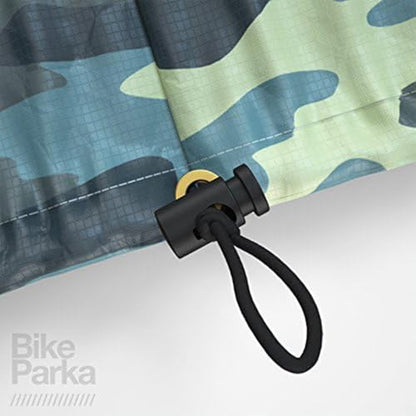 BikeParka STASH Waterproof Bicycle Cover (CAMO) - color: Camouflage