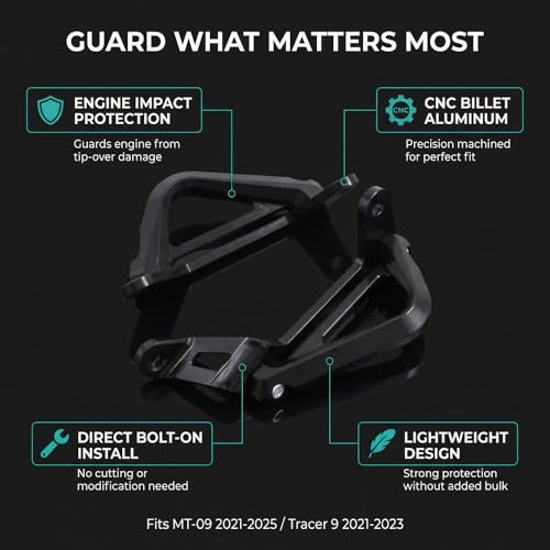 MT09 Motorcycle Engine Bumper Guard Frame Slider Crash Bar Falling Protector for Motorbike MT 09 MT-09 SP Tracer 900 9 GT 2021-2022