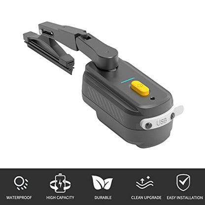 Shkalacar Motorcycle Helmet Windshield Wiper Rechargeable Waterproof Helmet Wiper Compatible with Most Visor - size: 1200mAh