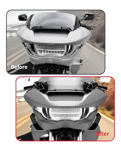 Adjustable Side Wings Wind Air Deflector Fairing for Road Glide 24-26, Smoked Wind Deflectors Fairing Side Shield for Harley FLTRXSE 23-26 FLTRT FLTRXL 2026-later Accessory
