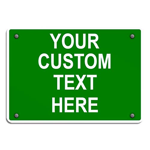Aluminum Weatherproof Metal Sign Multiple Sizes Custom Personalized Text Here Green White Directions Horizontal Street Signs 24x18Inches - color: Green/White Directions, size: 24x18Inches