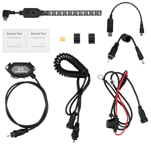 Castle X Illuminator Motorcycle, Bike, Snow Helmet LED Light Kit - 21 Vibrant Colors