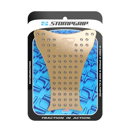 STOMPGRIP | Motorcycle Center Tank Pad Protector | Universal Fit | Old School | Volcano Clear - color: Clear