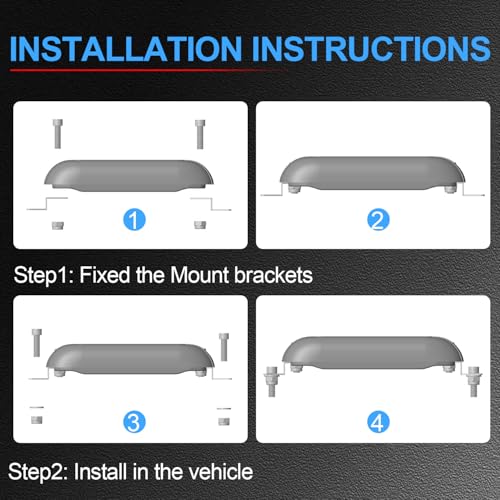 Nicoko 108 High-Power LEDs per Pod 4Pods Pure Blue Rock Lights Ultra-Bright Offroad Underglow Kit Advanced Heat Dissipation IP68 Waterproof for Truck, SUV, UTV, ATV, RZR - size: Pure blue rock lights