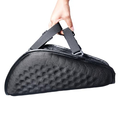 Foldable Gel Seat Cushion for Motorcycle, Universal Non-Slip Grip Ergonomic Motorcycle Seat Pad, Comfort & Butt Protection for Long Rides, Stay Cool & Comfortable (Black)