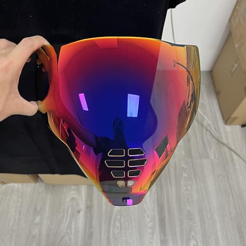 YMTSGEA Airflite Helmet Visor Replacement for IC-06. Helmet Shield Compatible with Airflite IC-06 (Revo Rose Red) - color: Revo Rose Red