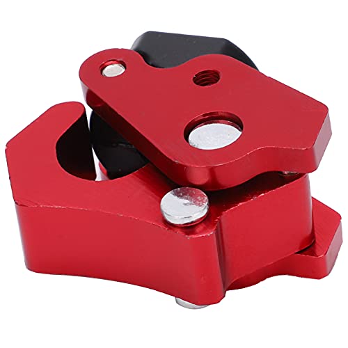 Alomejor Universal Motorcycle Hook, CNC Aluminum Alloy Helmet Hook Luggage Hanger, Mortise and Tenon Design, Easy Installation, for Bags Helmets Gear on Motorcycles Scooters (Red) - color: Red