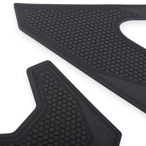 Motorcycle Tank Grip Protector Pads, Anti-Slip Honeycomb Design, Compatible with MT-09 SP 2024, Black, 3-Piece Set