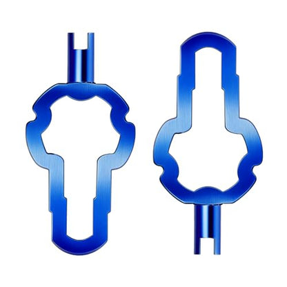 NEWHOOK 2 Pack 4-in-1 Presta Valve Core Removal Tool Multi Functional Bike Tire Valve Repair Tool for Schrader,Presta, Tubeless Bicycle Valve Stem Remover